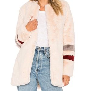 Lovers+Friends Oakley Faux Fur Coat in Cloudy